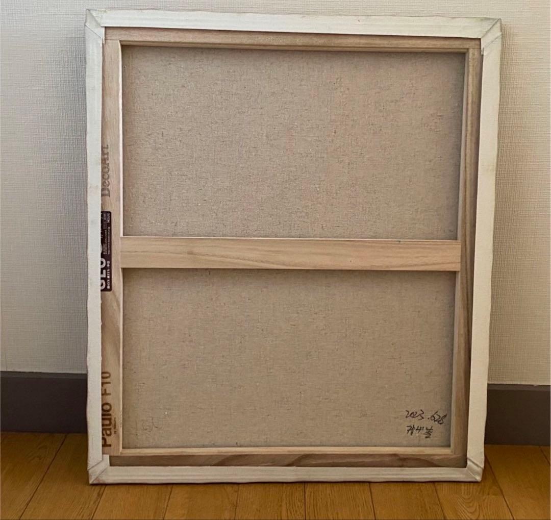 絵画。原画☆キャンバスF10【猫たちの豊かなシャンパンケーキパーティー】