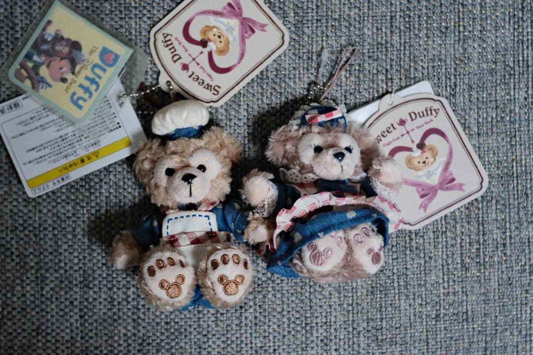 ディズニー　バレンタイン　ダッフィー　シェリーメイ　ぬいぐるみストラップ