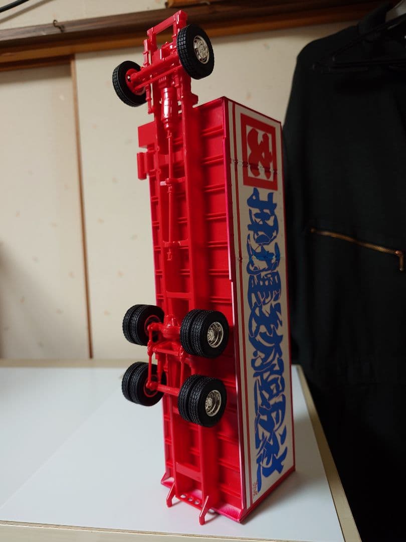 1/32 プラモデル 押田運送 角文観光 ミスターＸ 製作途中 デコトラの鷲