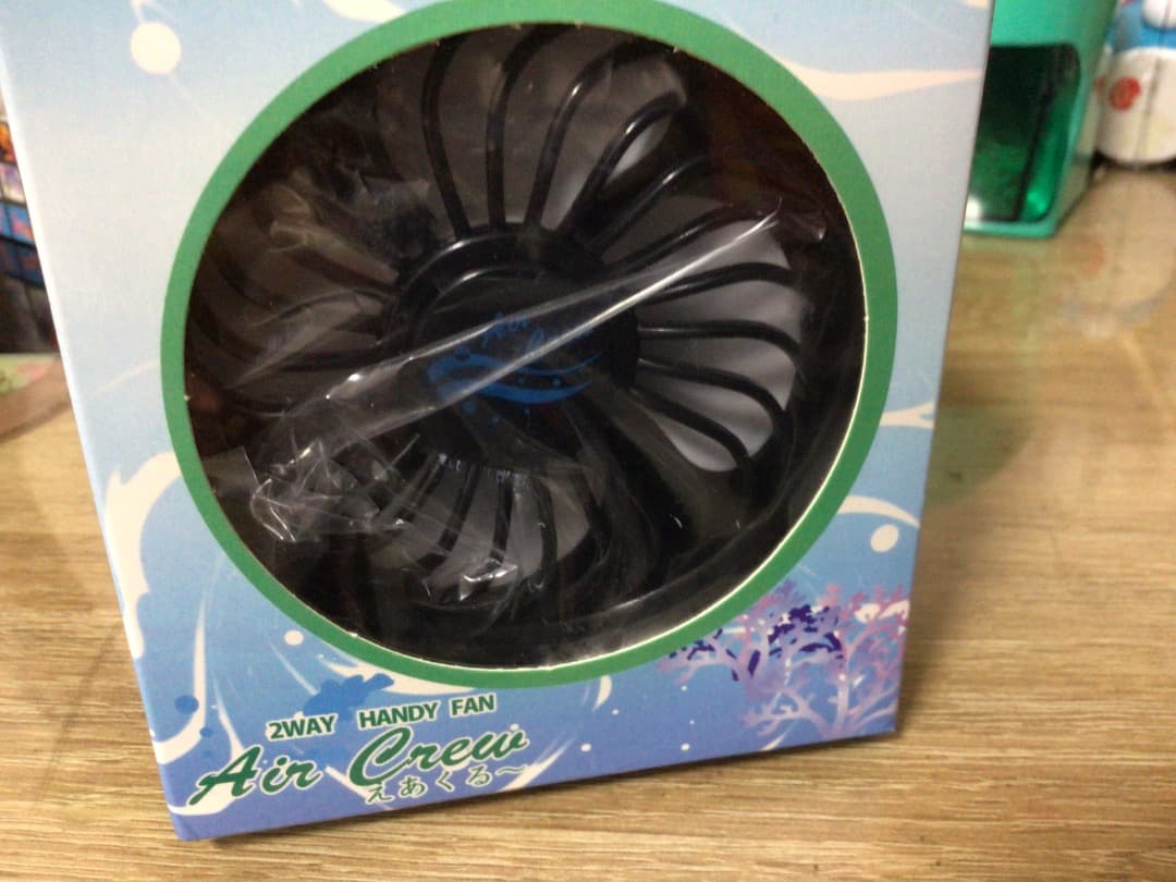 2WAY ハンディファン USB接続 ブラック