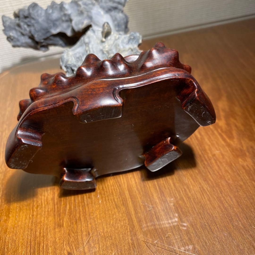 鑑賞石、唐木台付