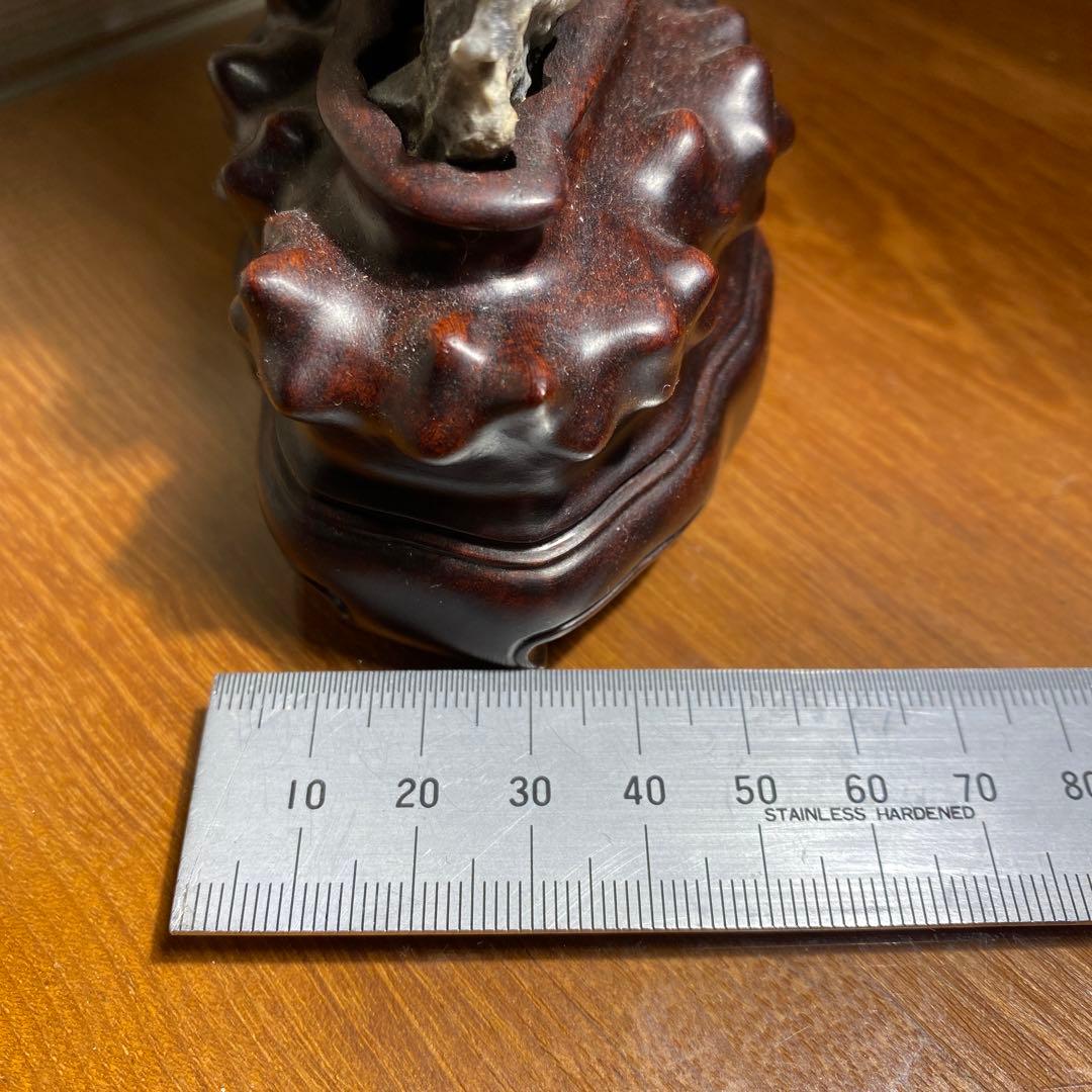 鑑賞石、唐木台付