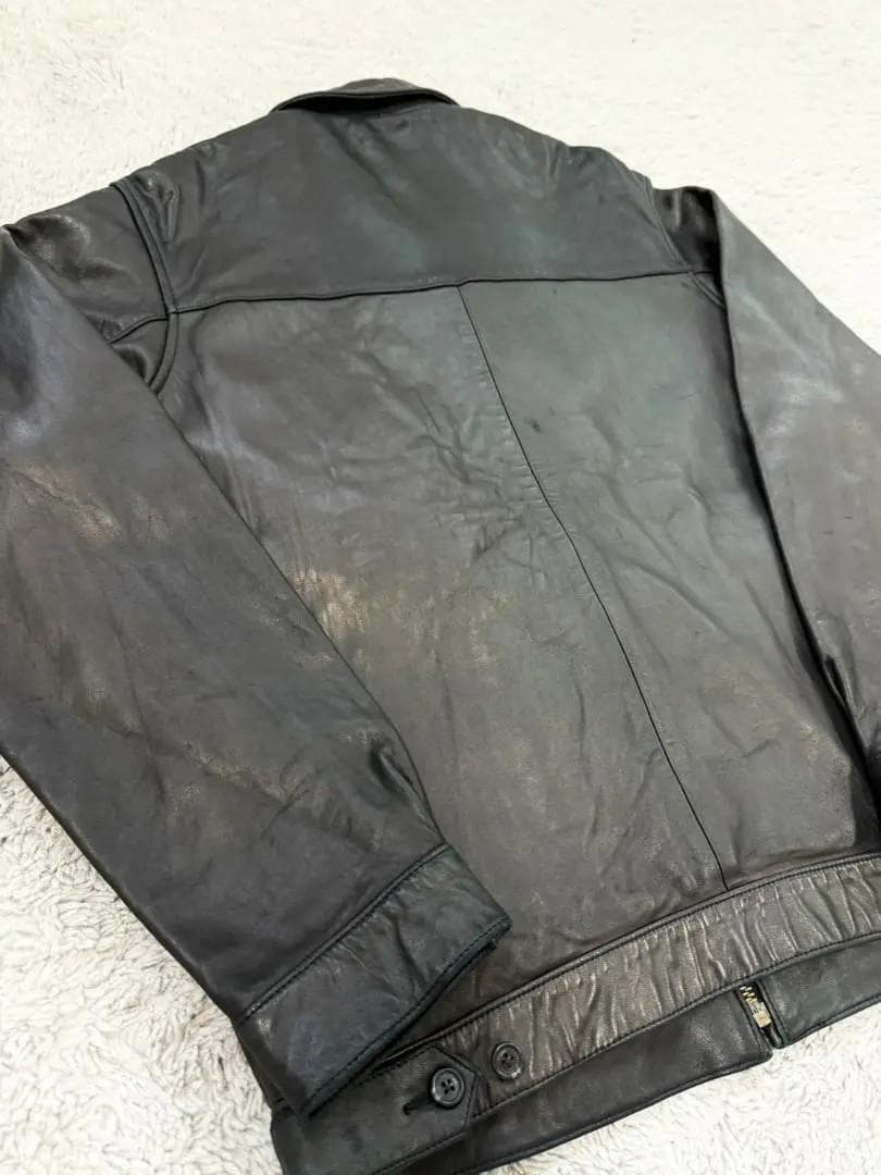 【希少Sサイズ】ラルフローレン/レザー/スイングトップ/S/ブラック/黒/ポニー