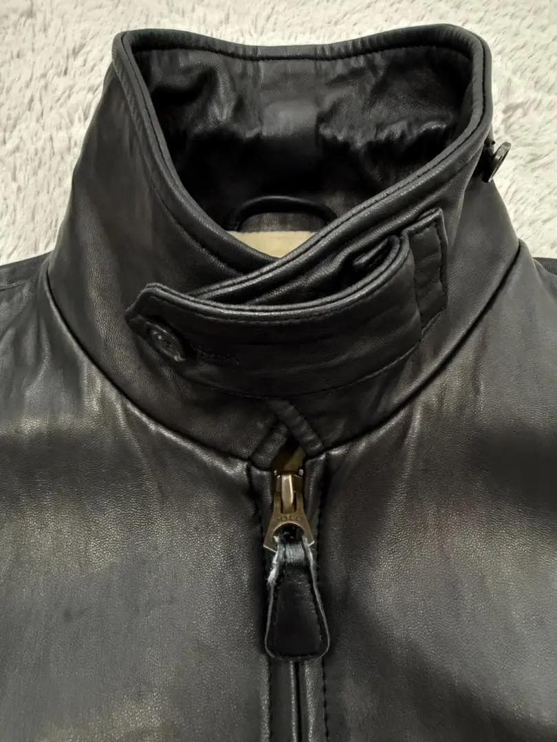 【希少Sサイズ】ラルフローレン/レザー/スイングトップ/S/ブラック/黒/ポニー