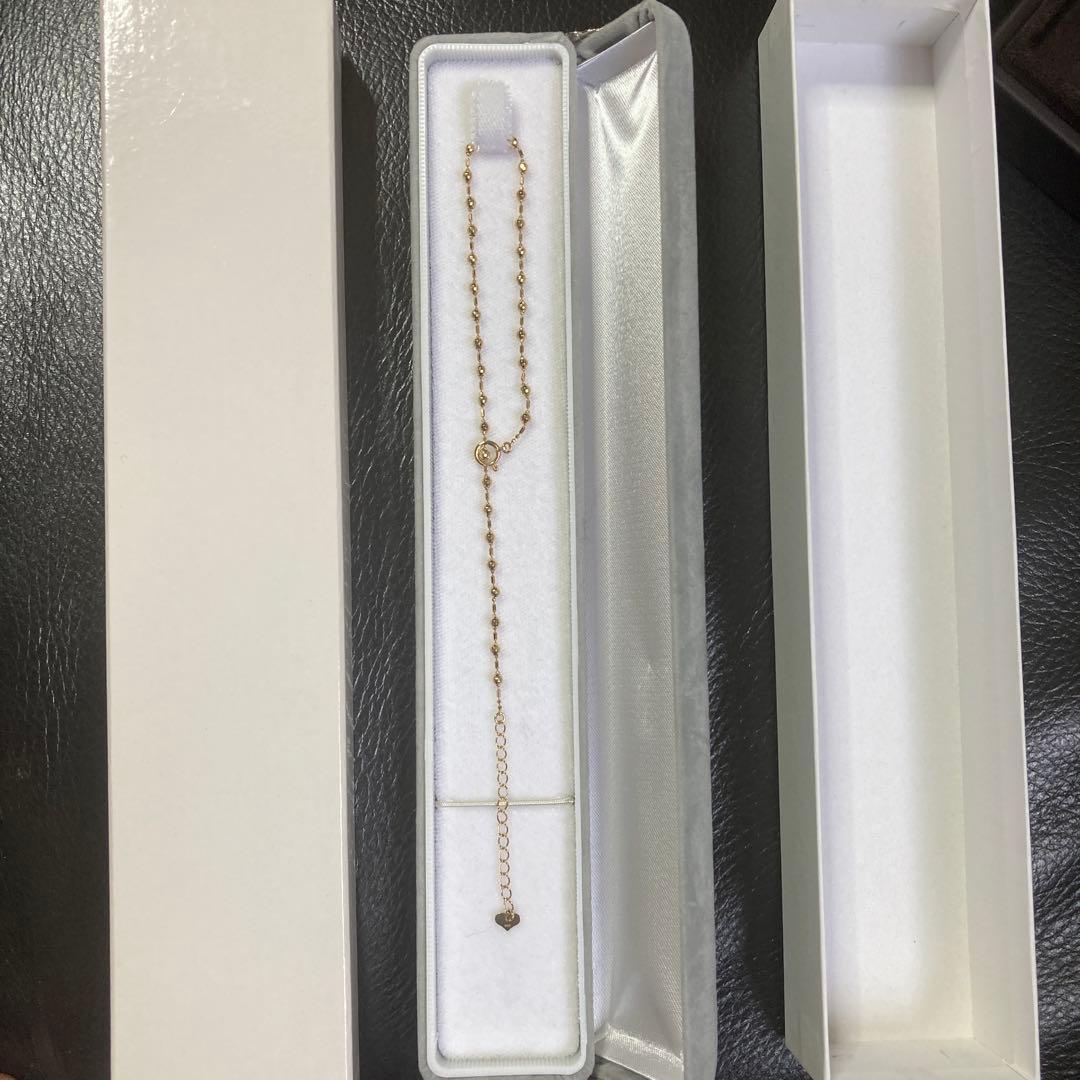 ★アンクレット 18金 ボールチェーン