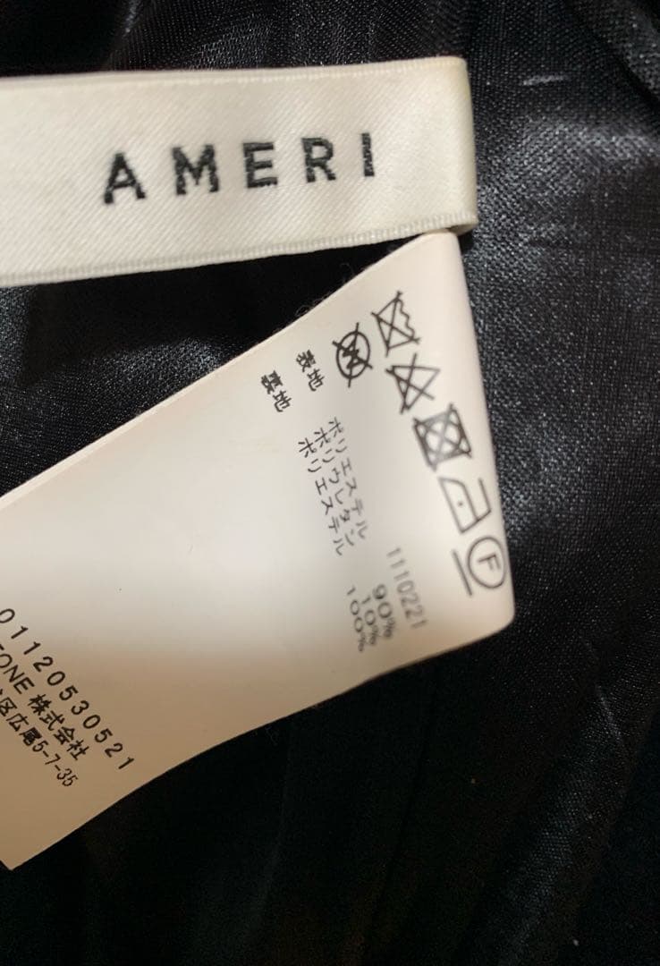 AMERI ベロアチュールドレス