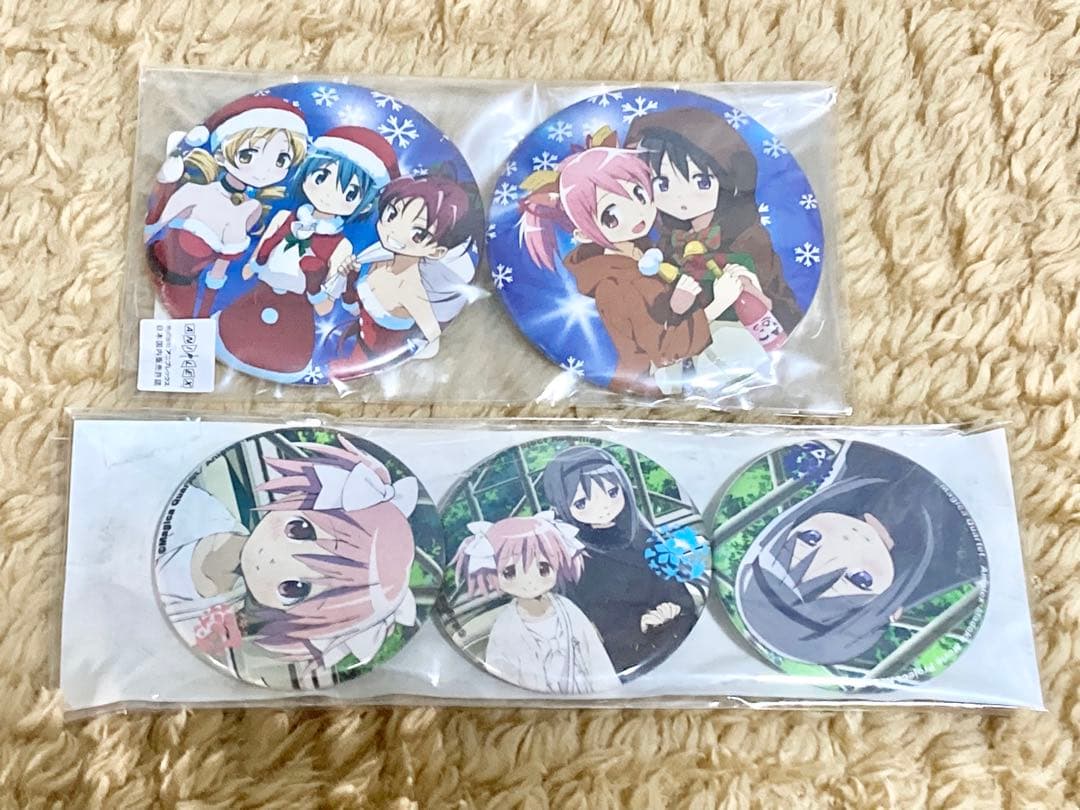 魔法少女まどかマギカ まどマギ earth＆クリスマス限定缶バッジ セット