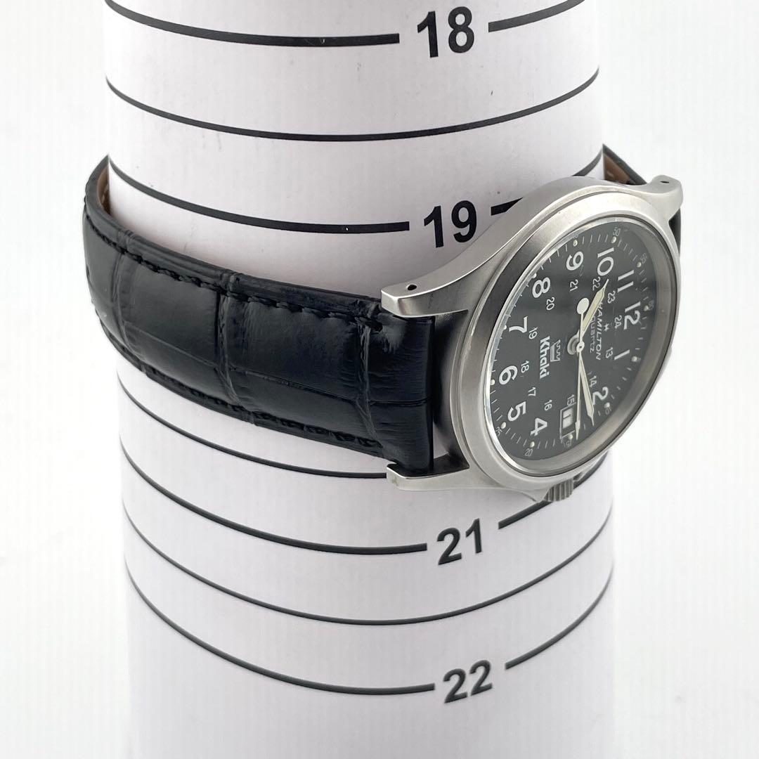 【稼働/新品ベルト】ハミルトン　Khaki カーキキング　王冠　腕時計　メンズ