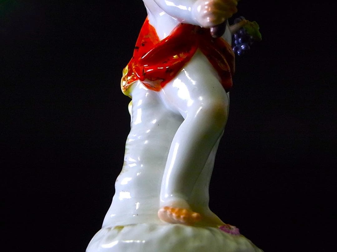 【 E860 】 真作保証品　マイセン　20世紀初頭作品　磁器人形　四季の寓意像