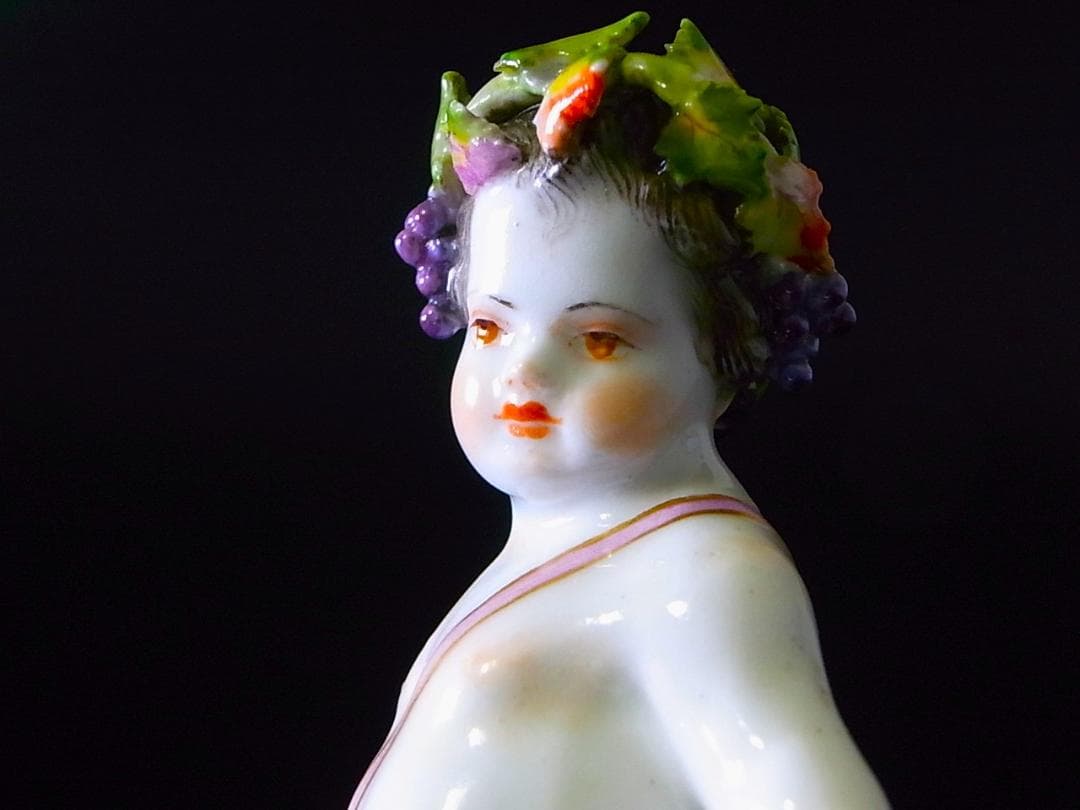 【 E860 】 真作保証品　マイセン　20世紀初頭作品　磁器人形　四季の寓意像