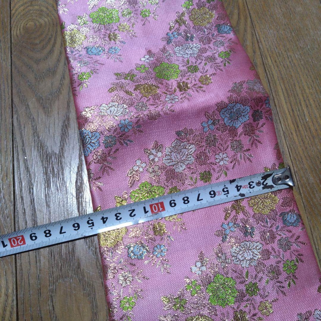 七五三★帯.バッグ.草履.筥迫.ピンク花柄