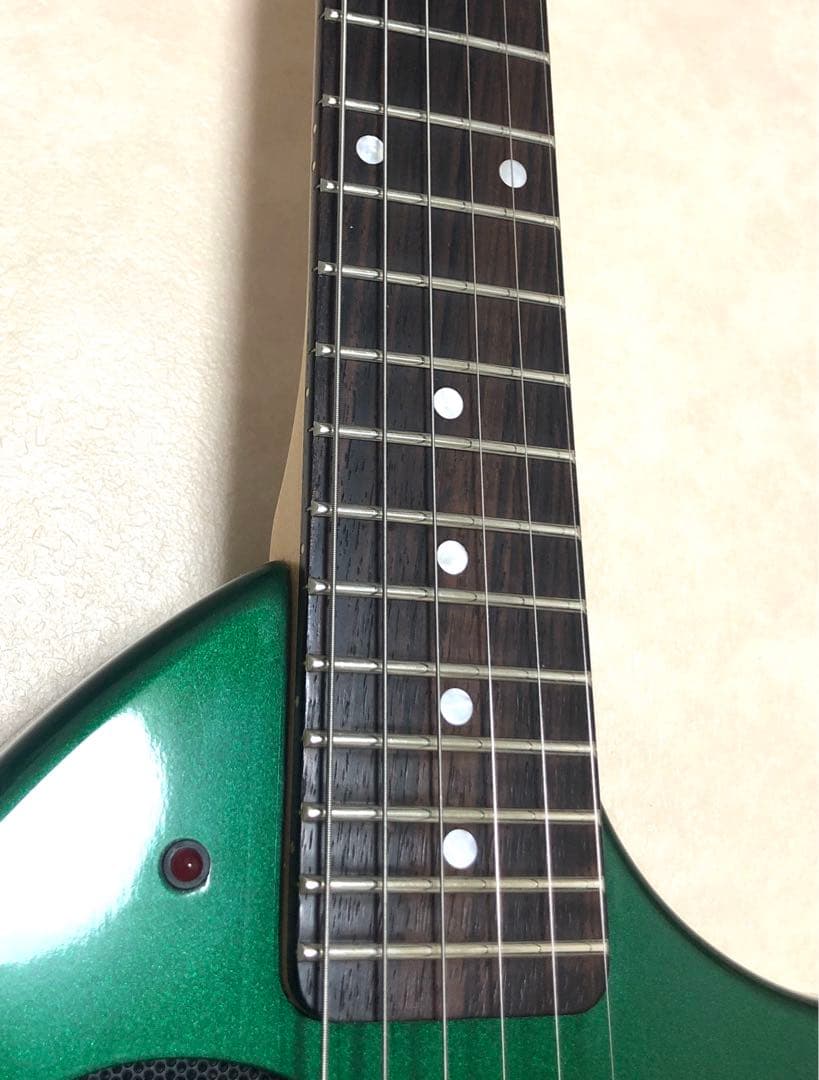 【美品】ZO-3 芸達者 グリーン アンプ内蔵ミニギター 専用ケース付 ぞうさん