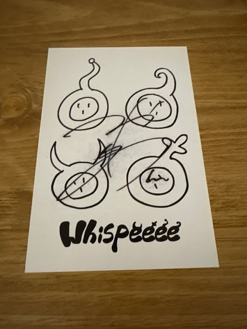みやかわくん 宮川大聖 サイン Whispeeeee キャラクター ポストカード