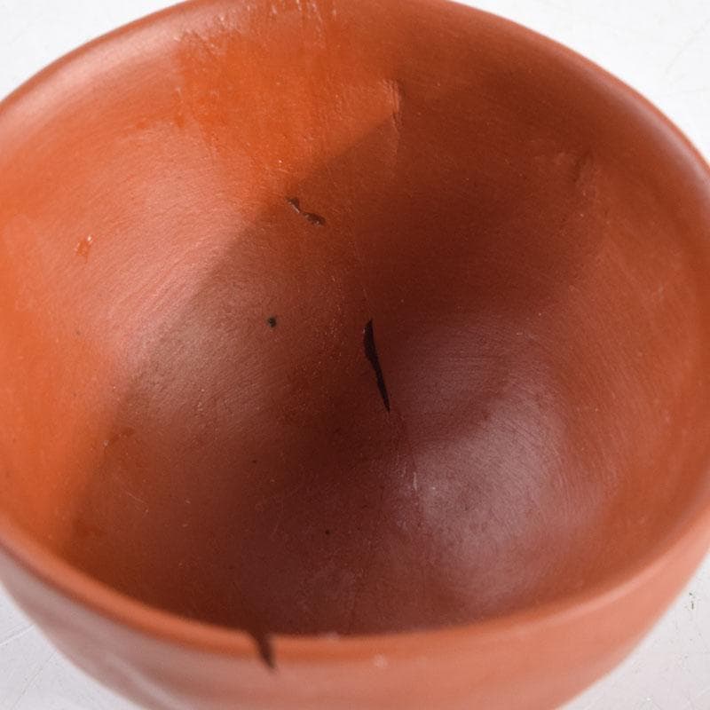 常滑焼　間野弥平作　朱泥　手捻り　小さな茶器揃　共布共箱　V　8964