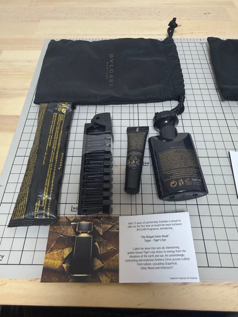 ブルガリ アメニティポーチ エミレーツ航空 ファーストクラス BVLGARI