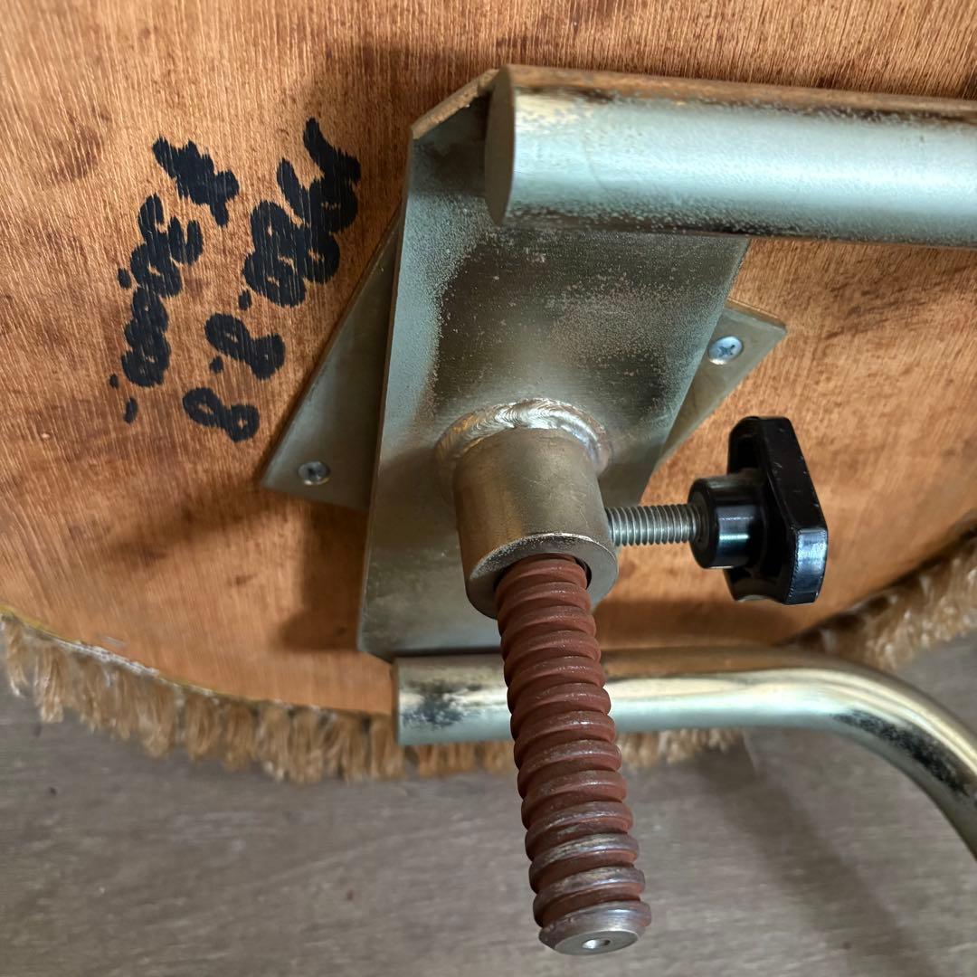 光洋　ヴィンテージ　フリンジ付　回転スツール