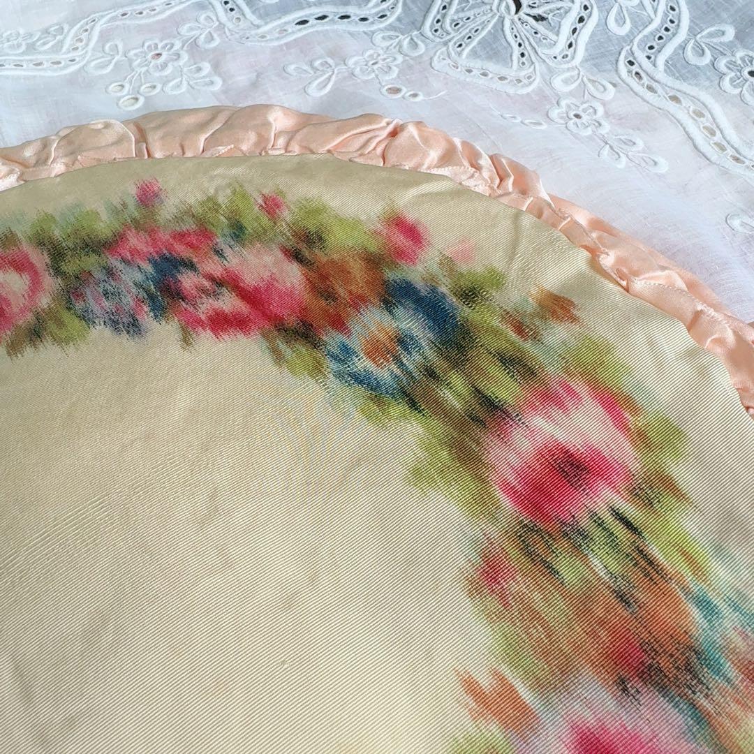 セール　フランスアンティーク　ぼかし織　ランジェリーケース　ハンキーケース