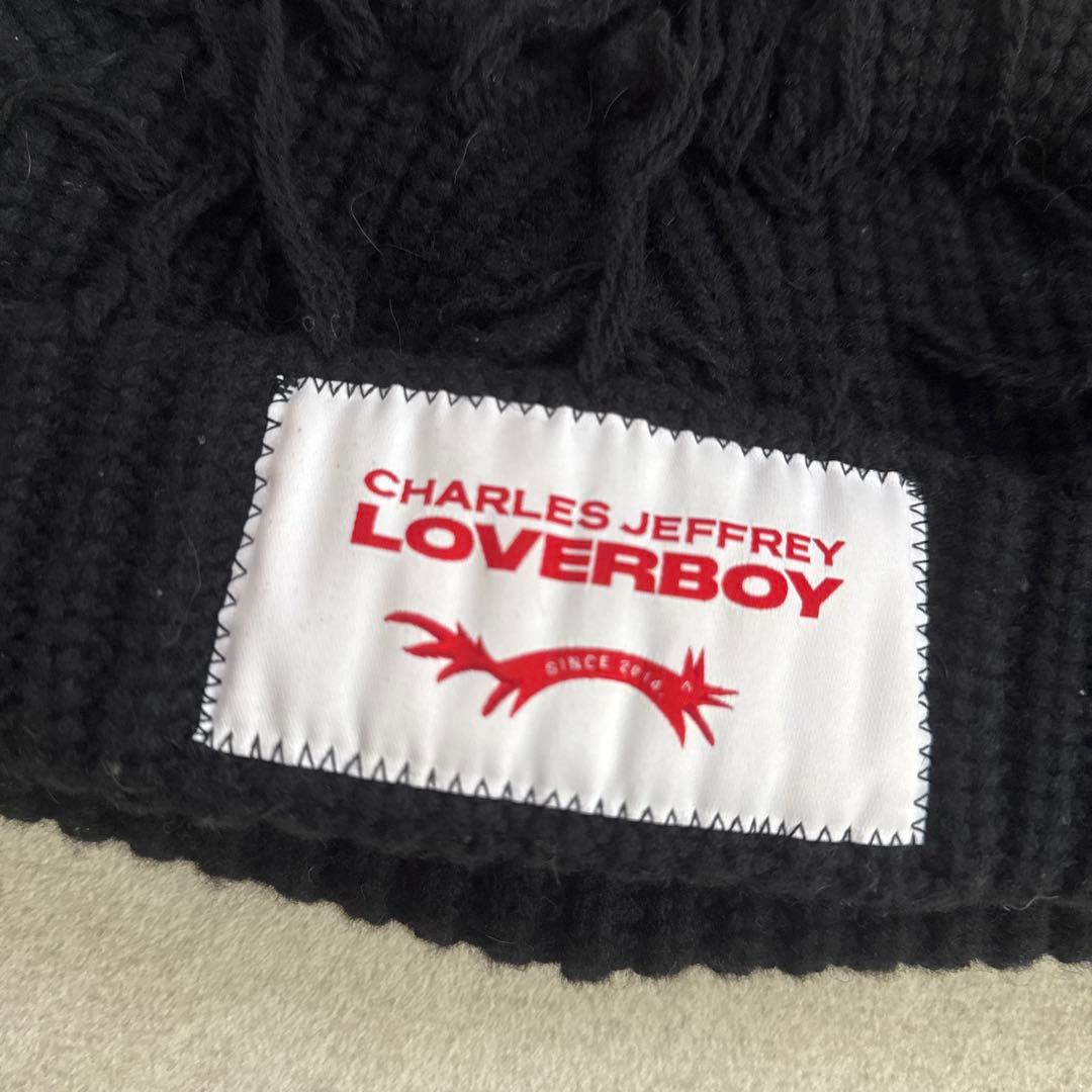 CHARLES JEFFREY LOVERBOY ブラックニット帽