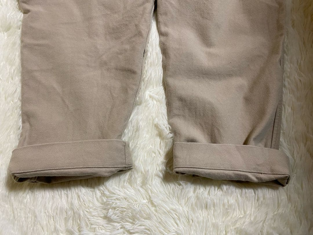 45r モールサージの908ポッポパンツ　M ベージュ R刺繍　伸縮性