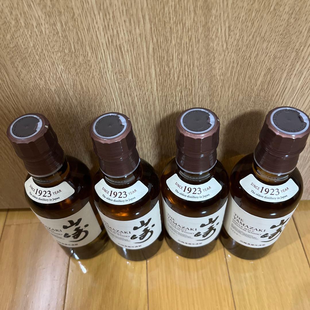 山崎ウイスキー　ミニボトル180ml×4本　新品未開封品