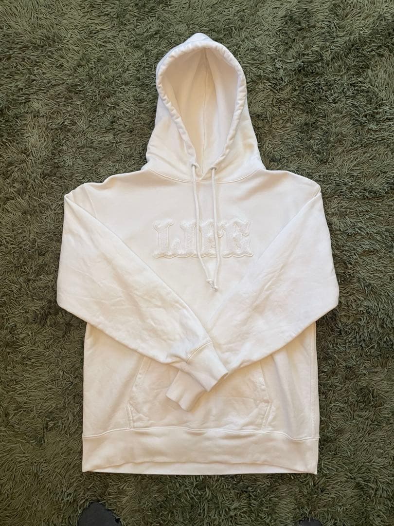 小沢健二　LIFE フッディー ホワイト×ホワイト　Lサイズ