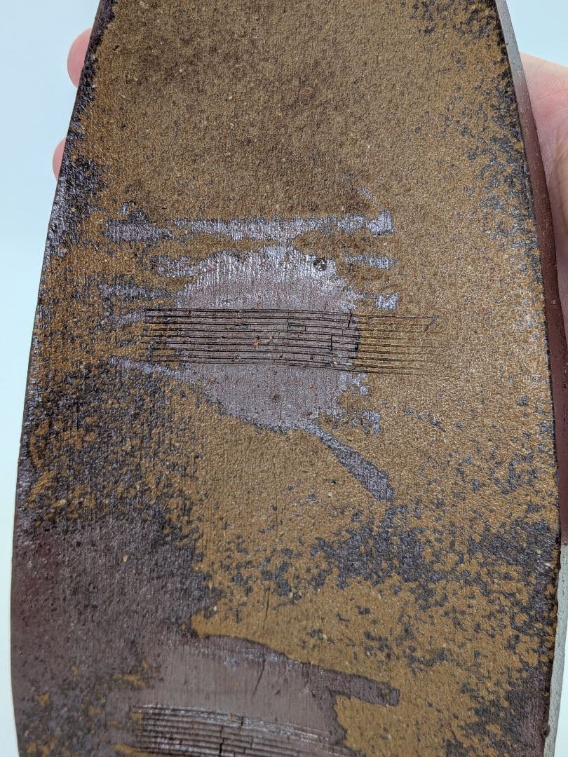 人間国宝 藤原雄 備前焼 皿 合箱栞 長皿 食器 菓子器 菓子皿 在銘 物故作家