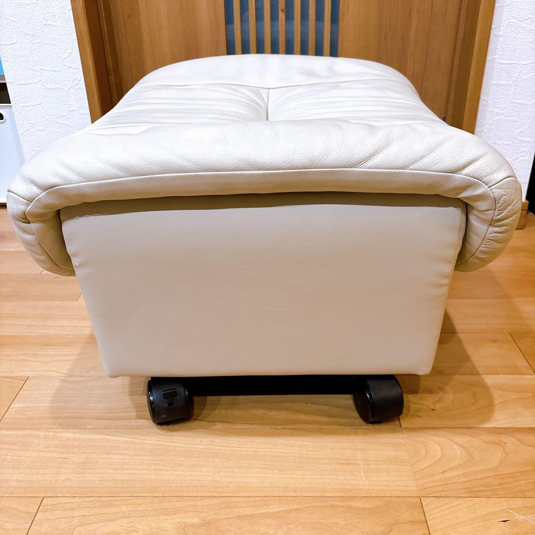 【美品】karimoku カリモク オットマン スツール ZTシリーズ 本革