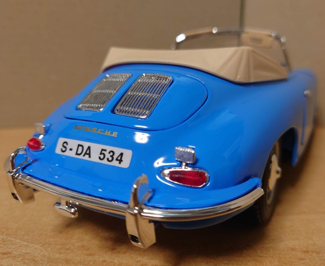 1/18 ポルシェ356B オープン ブルー PORSCHE 356B 1961