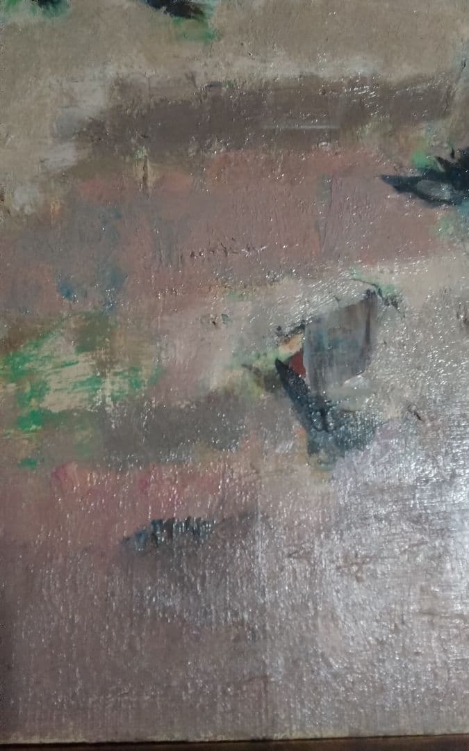 桜田精一　油彩真作F6春雲　巨匠金沢資産家所蔵毎日オークション7万円エスティメイ