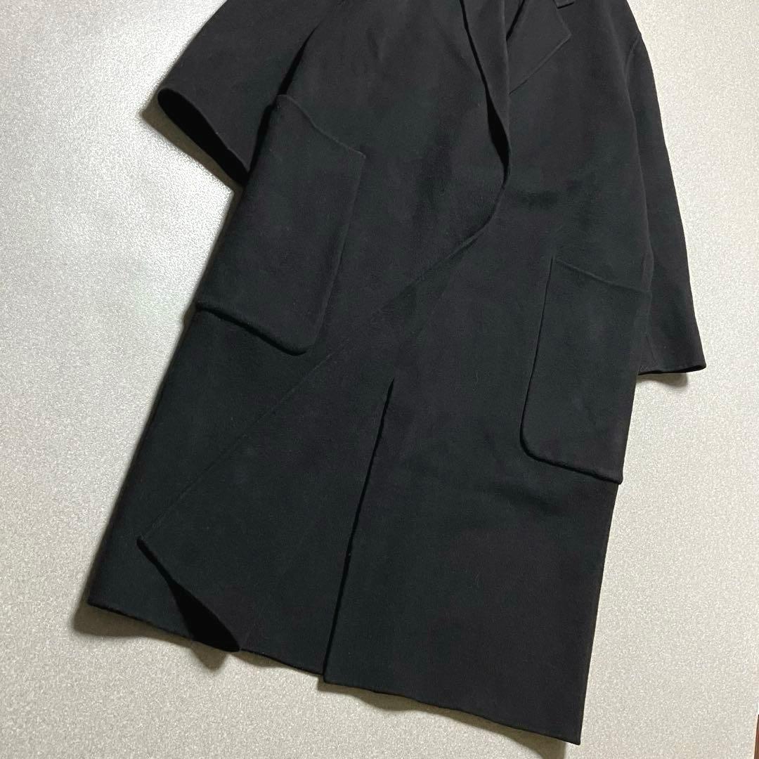 【近年✨大きなポッケ】TODAYFULウールオーバーコート ロング黒トゥデイフル