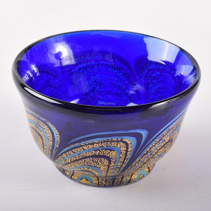 ガラス工芸　岩田久利作　盃　共箱　V　R8672