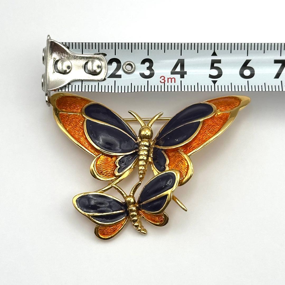 【希少・美品】Carven カルヴェン ブローチ バタフライモチーフ ゴールド