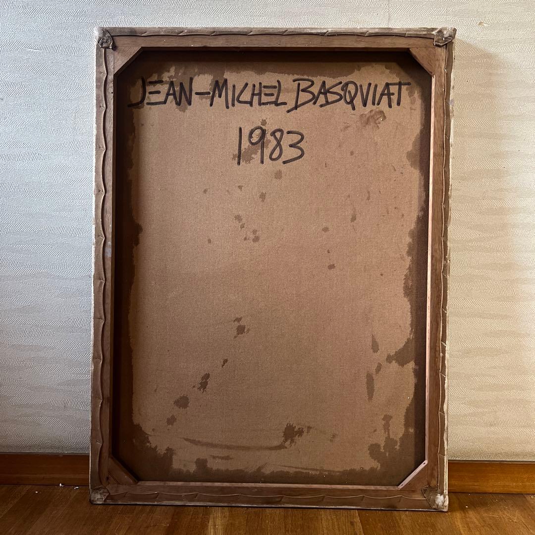 貴重　ジャン=ミシェル・バスキア 大型肉筆油彩画