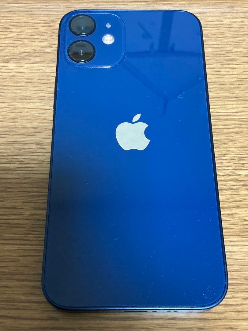 【大容量256GB】iPhone 12 mini ブルー リヤカメラピント不良