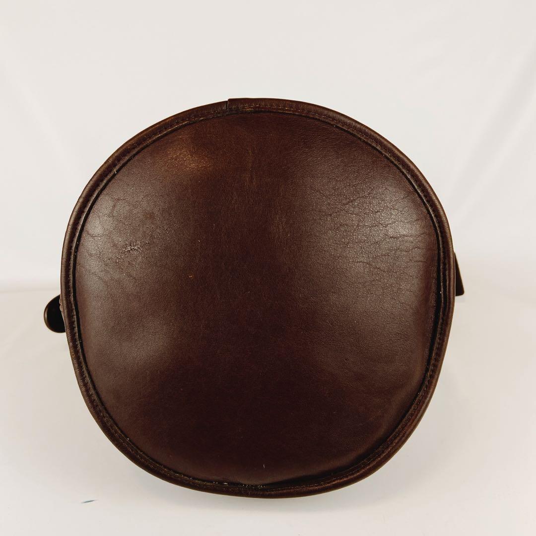 美品 オールドコーチ 9085 バケツバッグ ハーフムーン ショルダー