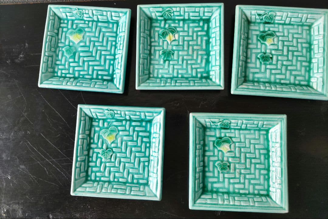 珉平焼網目豆皿5枚セット