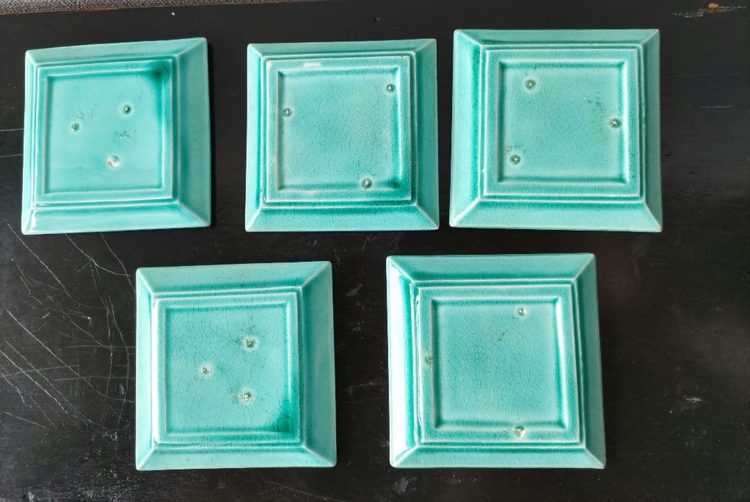 珉平焼網目豆皿5枚セット