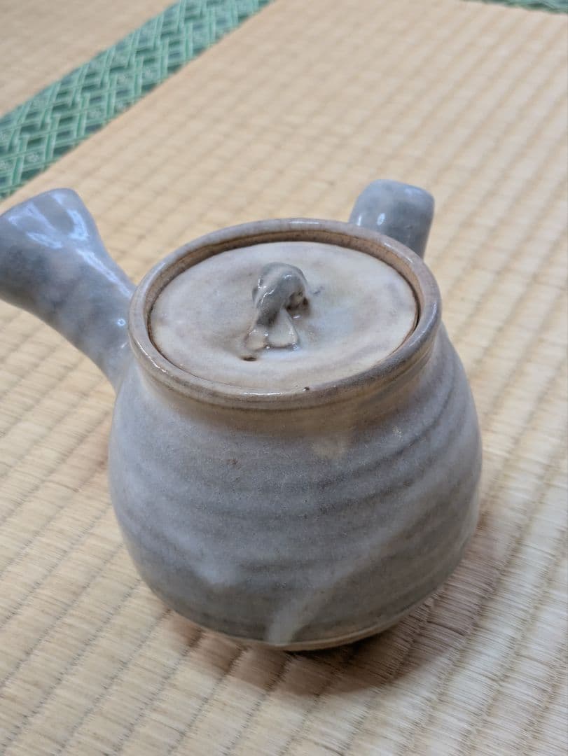萩焼　陶器製急須と茶碗6個セット