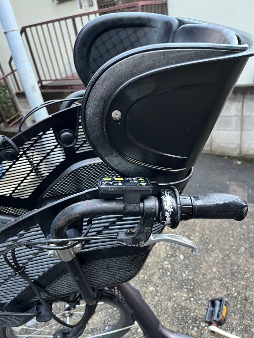 【引取限定】ブリジストン　電動自転車　アンジェリーノ　チャイルドシート付