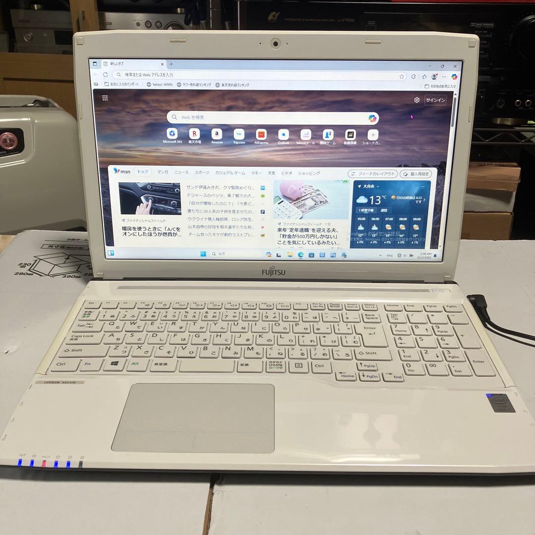 FUJITSULIFE BOOK Windows11 core i7美品