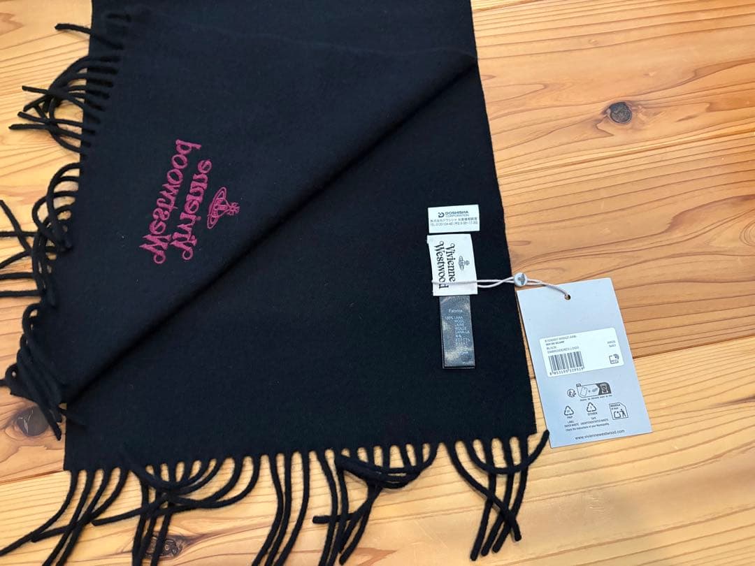 Vivienne Westwood ブラックマフラー