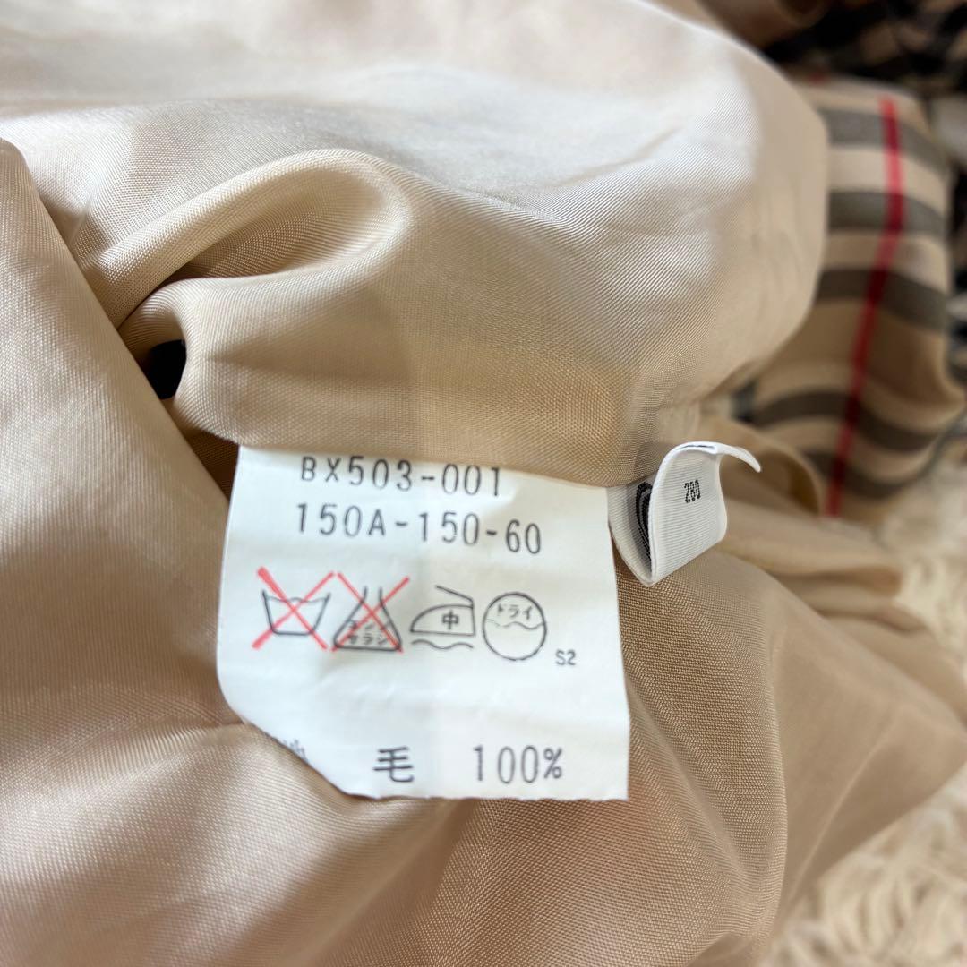 Burberrys ノバチェック柄 プリーツスカート ベージュ ウール