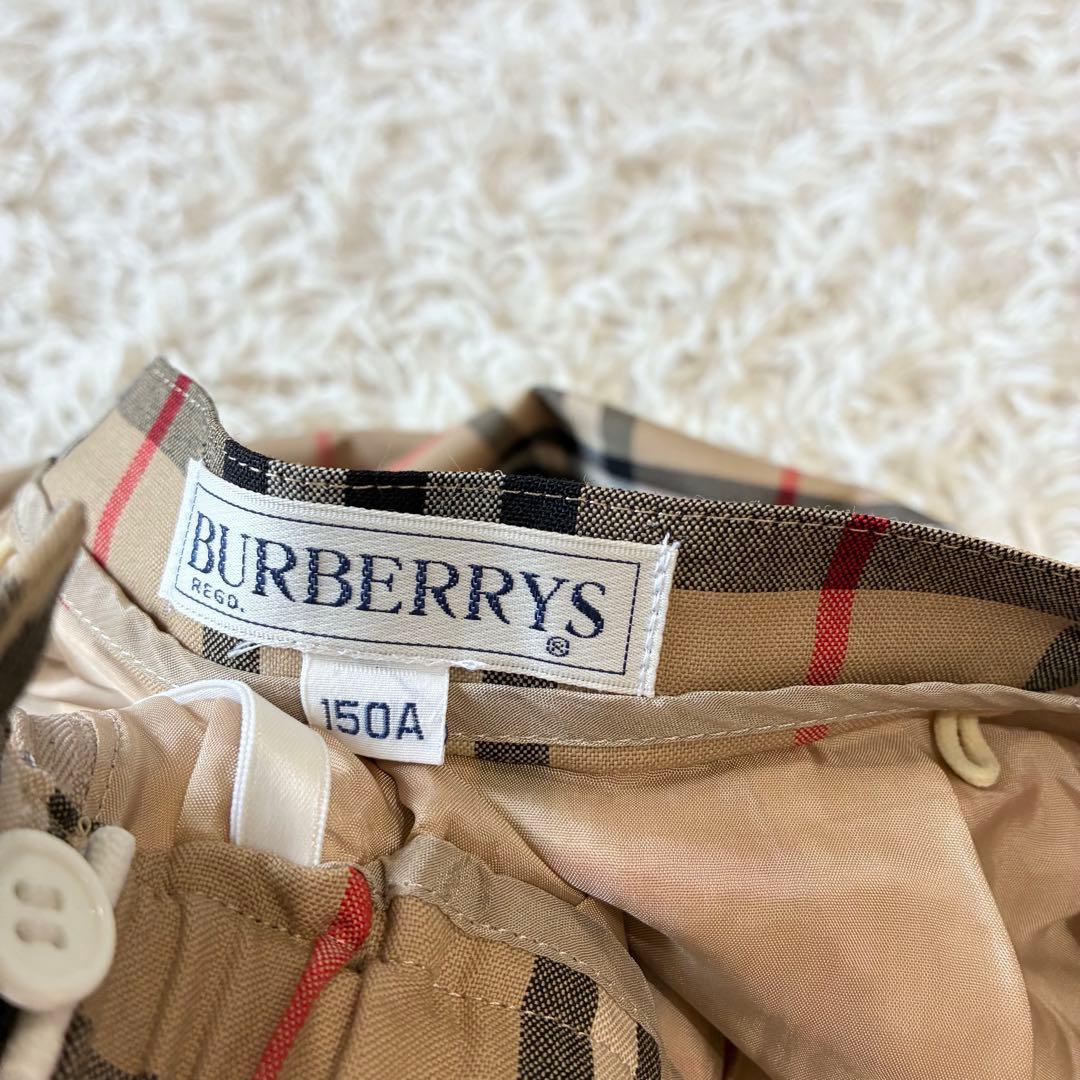 Burberrys ノバチェック柄 プリーツスカート ベージュ ウール