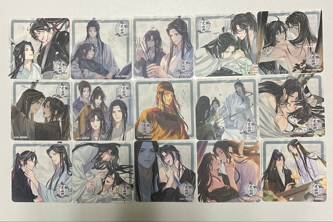 魔道祖師　公式茶屋　コースター　コンプリート