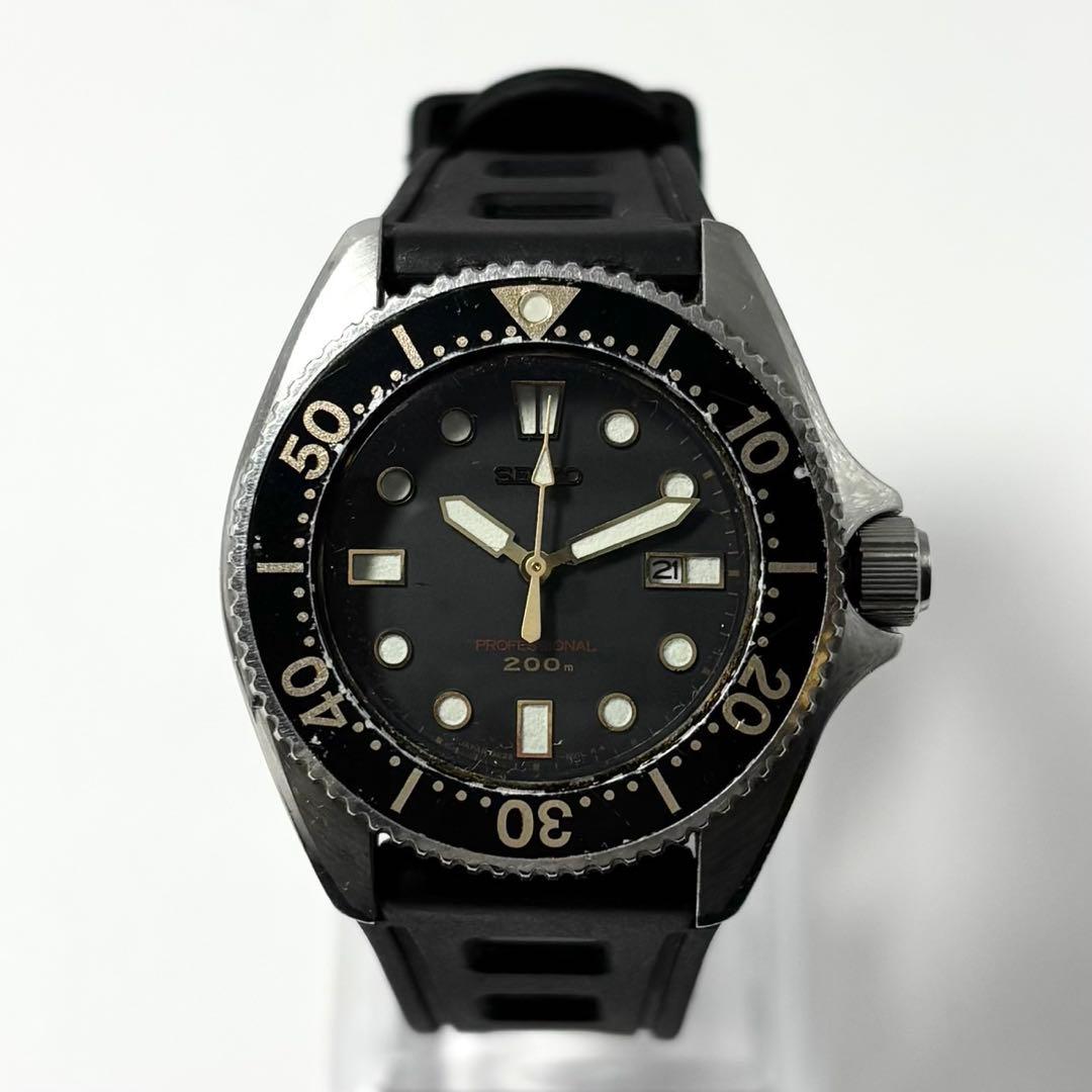 【稼動】 美品 SEIKO プロフェッショナル 腕時計 ダイバー 200m