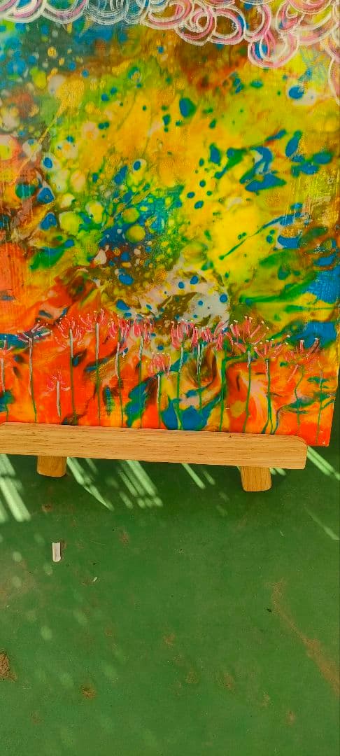 isakuChristian#1フロイドアート抽象アクリル画