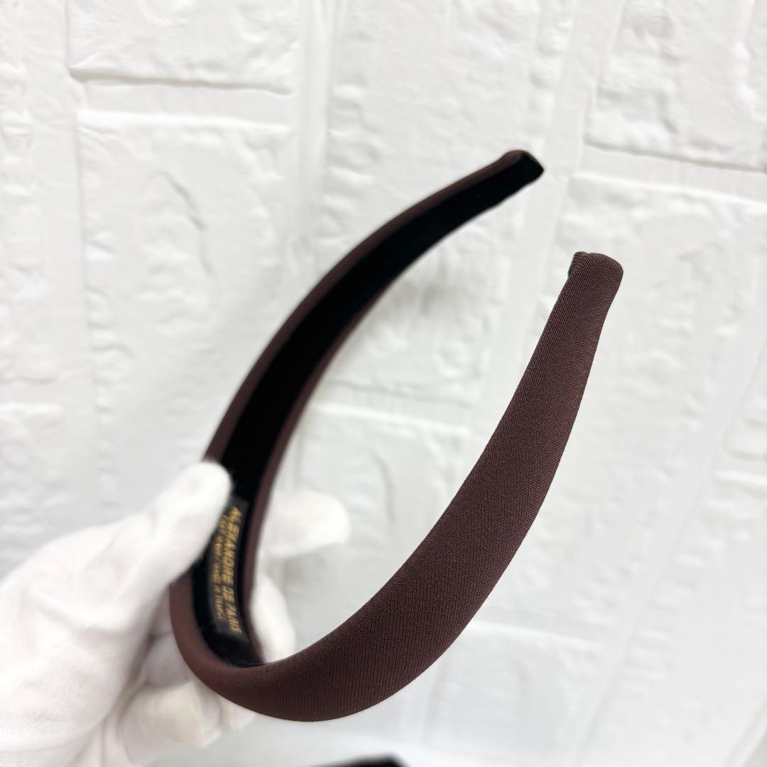 【未使用】アレクサンドルドゥパリ　カチューシャ　ブラウン　2.5cm