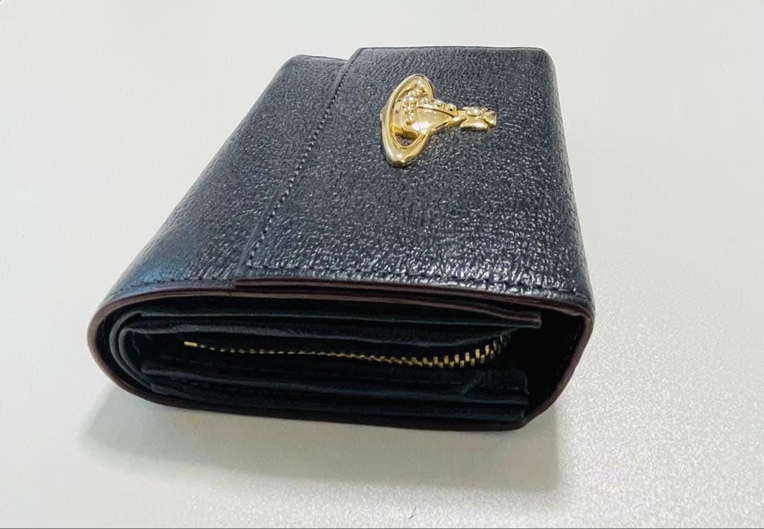 Vivienne Westwood ブラック 二つ折り財布 箱あり