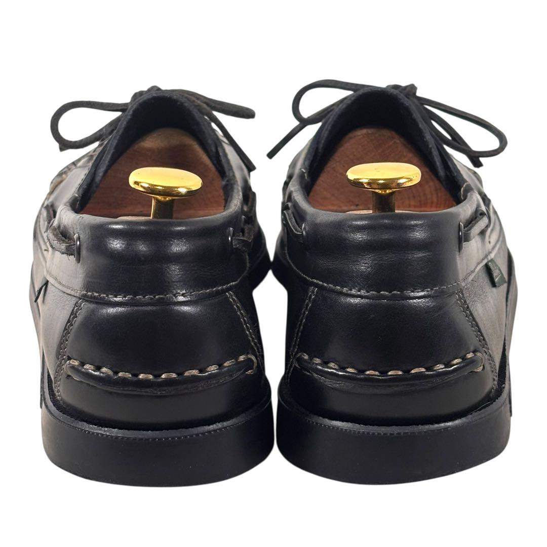 美品 パラブーツ 8 26.5 バース マリン デッキシューズ ブラック 黒