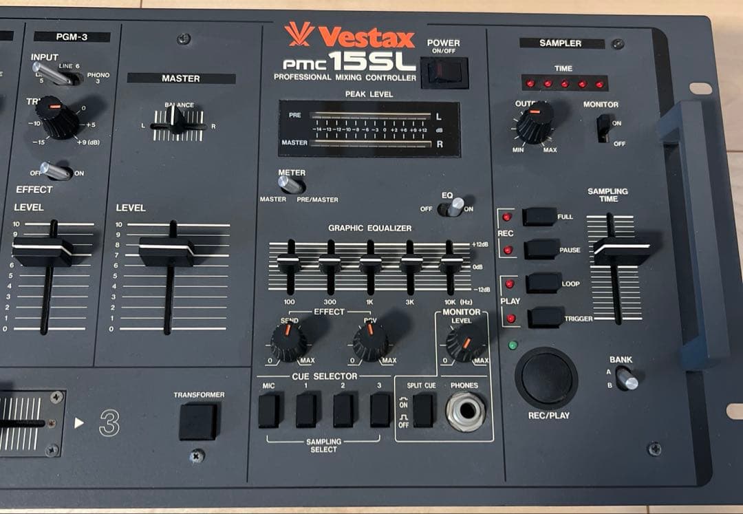Vestax PMC-15SL DJミキサー　90年代オールドVestax